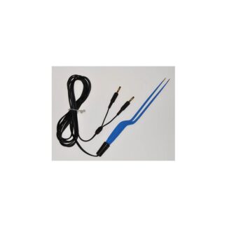 Disposable 20cm Bayonet Bipolar Forceps 3M, Twin 4mm Pins with 0.5mm tip